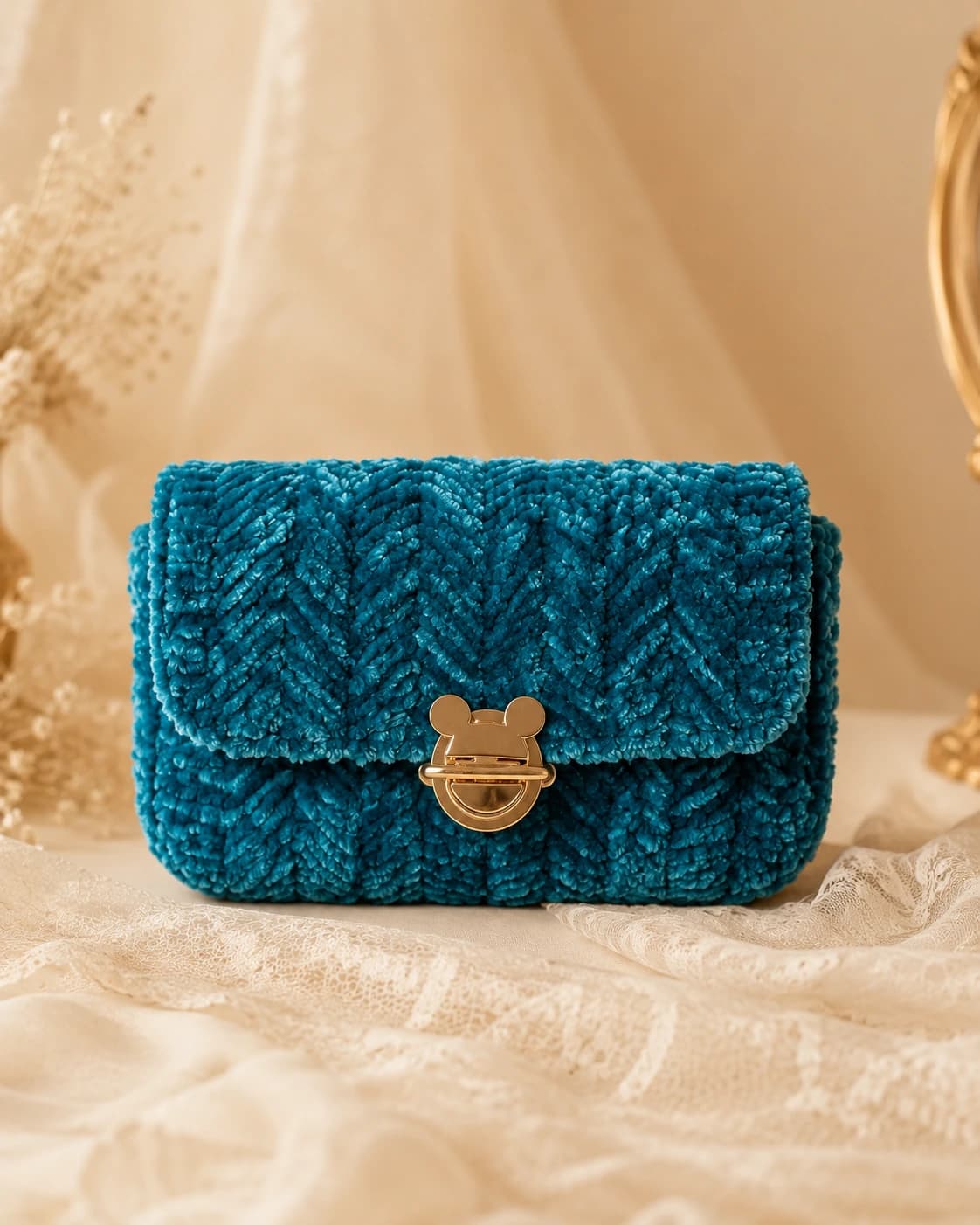 Elegant Clutch باللون تركواز